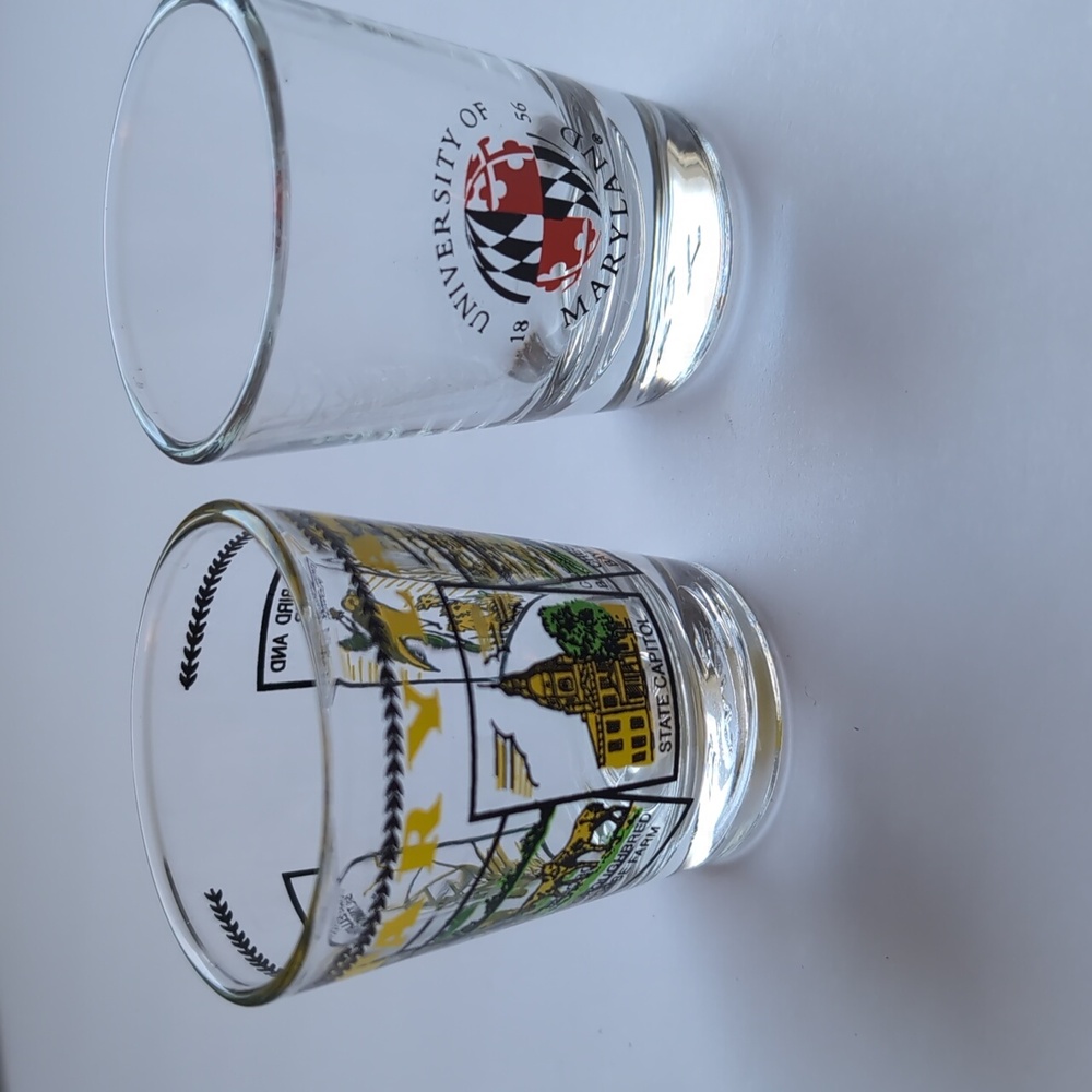 2 Shot Glasses - Maryland Unused